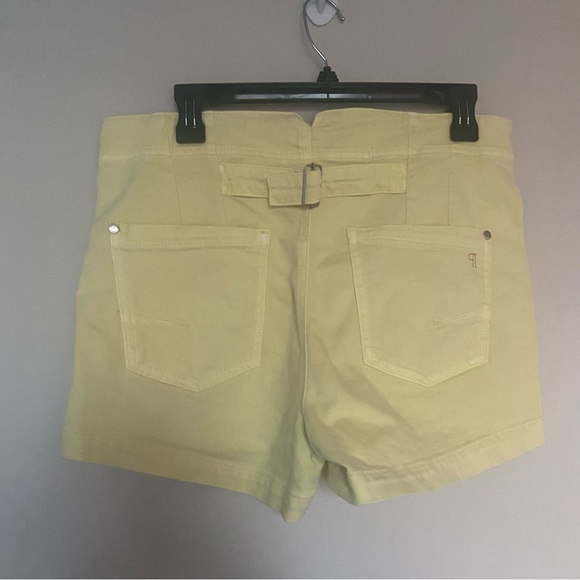 NWT Anthropologie | Pilcro | Yellow The Kit Regenerative Cotton High Rise Shorts - Picture 5 of 11